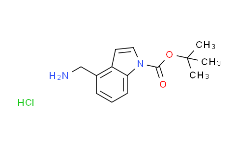 CAS No. 1401425-19-1, tert-butyl 4-(aminomethyl)-1H-indole-1-carboxylate hydrochloride