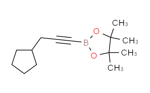 CAS No. 1487355-69-0, 2-(3-cyclopentyl-1-propyn-1-yl)-4,4,5,5-tetramethyl-1,3,2-dioxaborolane