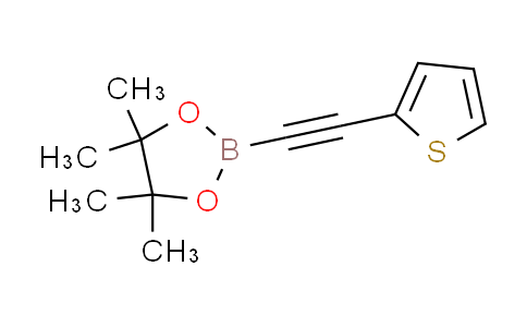 CAS No. 634196-64-8, 4,4,5,5-tetramethyl-2-(2-thienylethynyl)-1,3,2-dioxaborolane