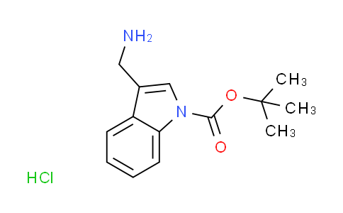 CAS No. 1401425-95-3, tert-butyl 3-(aminomethyl)-1H-indole-1-carboxylate hydrochloride