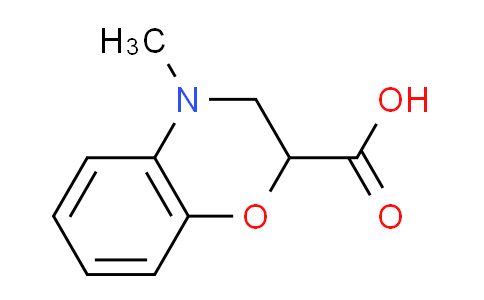 CAS No. 212578-38-6, 4-methyl-3,4-dihydro-2H-1,4-benzoxazine-2-carboxylic acid