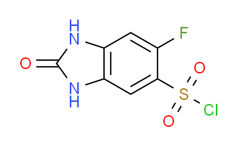 CAS No. 1308384-43-1, 6-fluoro-2-oxo-2,3-dihydro-1H-benzimidazole-5-sulfonyl chloride
