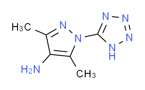 CAS No. 1308384-52-2, 3,5-dimethyl-1-(1H-tetrazol-5-yl)-1H-pyrazol-4-amine