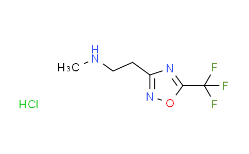 CAS No. 1609403-75-9, N-methyl-2-[5-(trifluoromethyl)-1,2,4-oxadiazol-3-yl]ethanamine hydrochloride