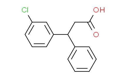 CAS No. 21998-29-8, 3-(3-chlorophenyl)-3-phenylpropanoic acid
