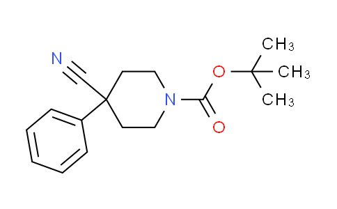 CAS No. 158144-79-7, tert-butyl 4-cyano-4-phenyl-1-piperidinecarboxylate