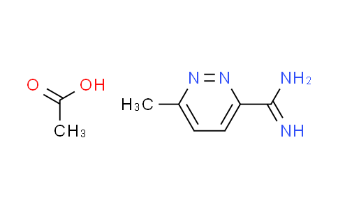 CAS No. 1609406-73-6, 6-methyl-3-pyridazinecarboximidamide acetate