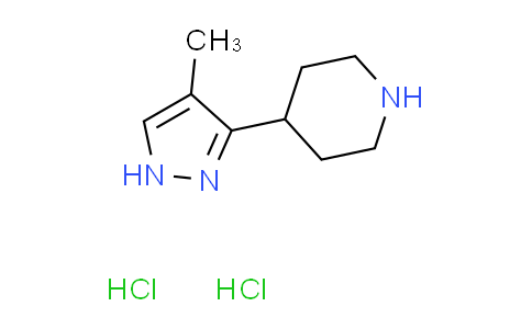 CAS No. 1361118-70-8, 4-(4-methyl-1H-pyrazol-3-yl)piperidine dihydrochloride