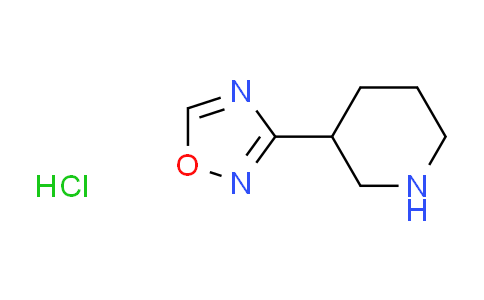 CAS No. 1609409-17-7, 3-(1,2,4-oxadiazol-3-yl)piperidine hydrochloride