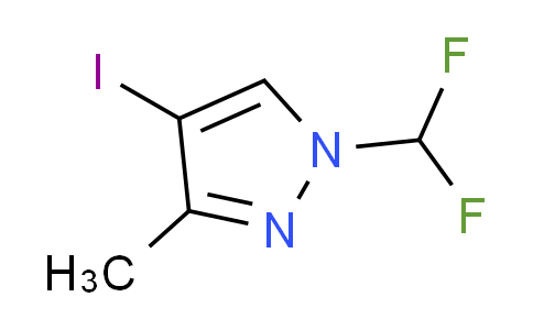 CAS No. 1217862-89-9, 1-(difluoromethyl)-4-iodo-3-methyl-1H-pyrazole