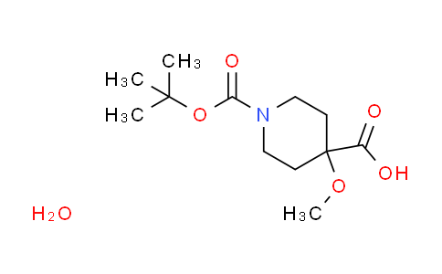 CAS No. 2105838-78-4, 1-(tert-butoxycarbonyl)-4-methoxy-4-piperidinecarboxylic acid hydrate