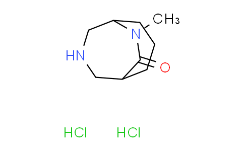 CAS No. 1820571-96-7, rac-(1S,5R)-9-methyl-3,9-diazabicyclo[3.3.2]decan-10-one dihydrochloride