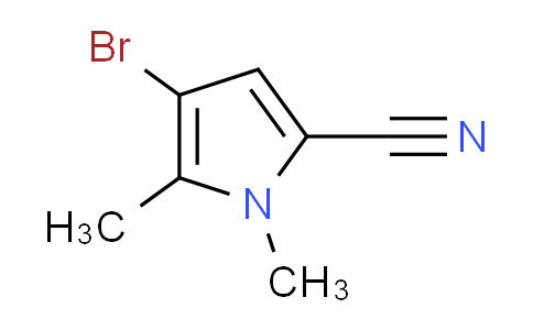CAS No. 142057-56-5, 4-bromo-1,5-dimethyl-1H-pyrrole-2-carbonitrile