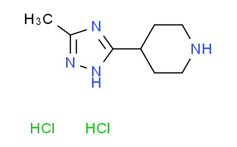 CAS No. 1221724-59-9, 4-(3-methyl-1H-1,2,4-triazol-5-yl)piperidine dihydrochloride