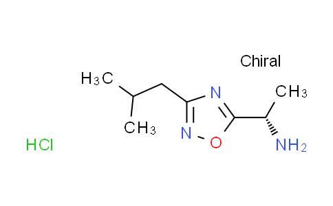 CAS No. 1609388-35-3, [(1S)-1-(3-isobutyl-1,2,4-oxadiazol-5-yl)ethyl]amine hydrochloride