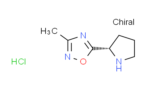 CAS No. 1609388-45-5, 3-methyl-5-[(2S)-2-pyrrolidinyl]-1,2,4-oxadiazole hydrochloride