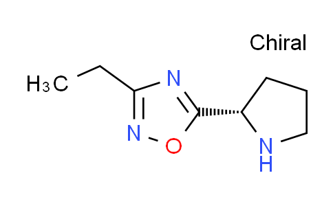 CAS No. 880362-03-8, 3-ethyl-5-[(2S)-2-pyrrolidinyl]-1,2,4-oxadiazole