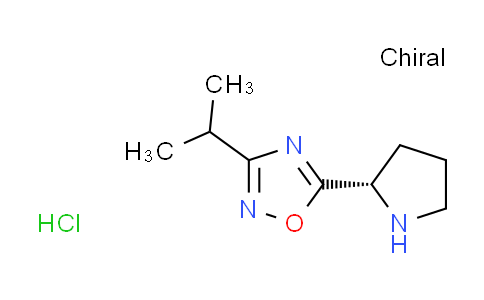 CAS No. 1609388-37-5, 3-isopropyl-5-[(2S)-2-pyrrolidinyl]-1,2,4-oxadiazole hydrochloride