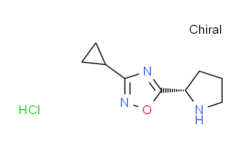 CAS No. 1042690-36-7, 3-cyclopropyl-5-[(2S)-2-pyrrolidinyl]-1,2,4-oxadiazole hydrochloride