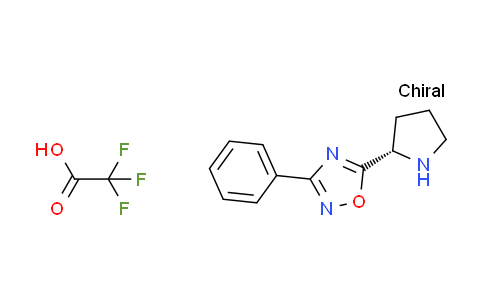 CAS No. 1609388-39-7, 3-phenyl-5-[(2S)-2-pyrrolidinyl]-1,2,4-oxadiazole trifluoroacetate