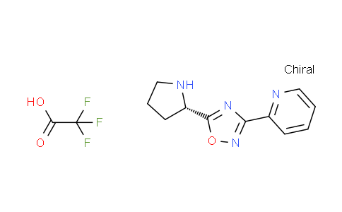CAS No. 1609388-36-4, 2-{5-[(2S)-2-pyrrolidinyl]-1,2,4-oxadiazol-3-yl}pyridine trifluoroacetate