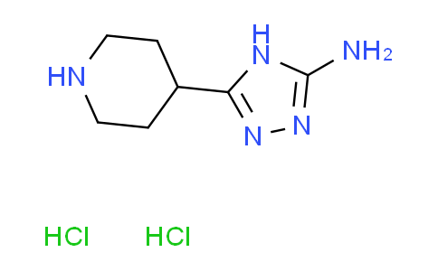 CAS No. 1417363-65-5, 5-(4-piperidinyl)-4H-1,2,4-triazol-3-amine dihydrochloride