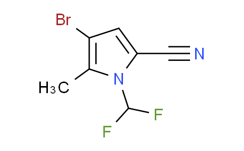 CAS No. 1559064-11-7, 4-bromo-1-(difluoromethyl)-5-methyl-1H-pyrrole-2-carbonitrile