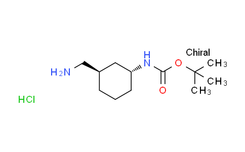CAS No. 1222709-27-4, tert-butyl rac-[(1R,3R)-3-(aminomethyl)cyclohexyl]carbamate hydrochloride