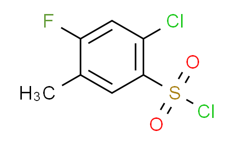 CAS No. 1208076-71-4, 2-chloro-4-fluoro-5-methylbenzenesulfonyl chloride