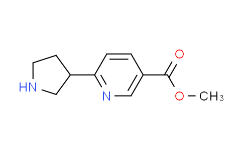 CAS No. 1196145-29-5, methyl 6-(3-pyrrolidinyl)nicotinate