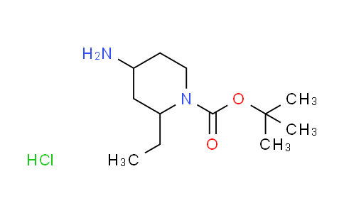 CAS No. 2209078-75-9, tert-butyl rac-(2R,4S)-4-amino-2-ethyl-1-piperidinecarboxylate hydrochloride