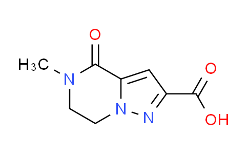 CAS No. 1378523-07-9, 5-methyl-4-oxo-4,5,6,7-tetrahydropyrazolo[1,5-a]pyrazine-2-carboxylic acid