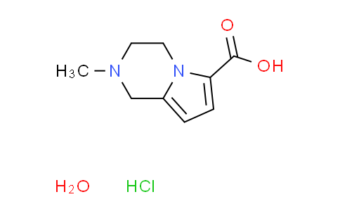 2-methyl-1,2,3,4-tetrahydropyrrolo[1,2-a]pyrazine-6-carboxylic acid hydrochloride hydrate
