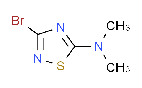 CAS No. 1824339-51-6, 3-bromo-N,N-dimethyl-1,2,4-thiadiazol-5-amine