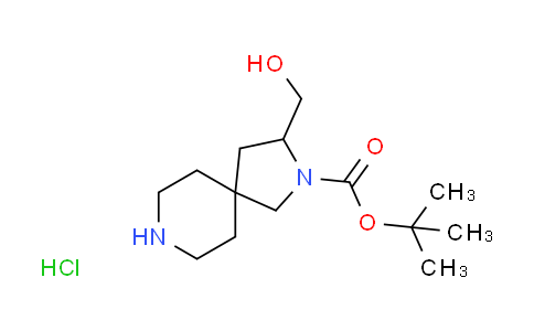 CAS No. 1609407-80-8, tert-butyl 3-(hydroxymethyl)-2,8-diazaspiro[4.5]decane-2-carboxylate hydrochloride