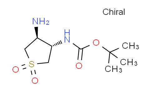 CAS No. 1443983-23-0, tert-butyl [trans-4-amino-1,1-dioxidotetrahydro-3-thienyl]carbamate