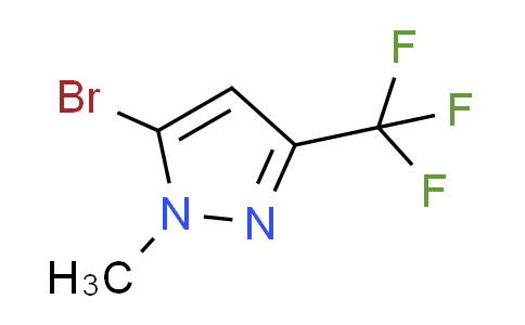 CAS No. 524740-42-9, 5-bromo-1-methyl-3-(trifluoromethyl)-1H-pyrazole