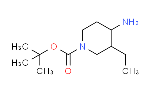 CAS No. 1932206-32-0, tert-butyl rac-(3R,4S)-4-amino-3-ethyl-1-piperidinecarboxylate