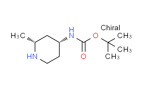 CAS No. 1657033-42-5, tert-butyl rac-[(2R,4R)-2-methyl-4-piperidinyl]carbamate