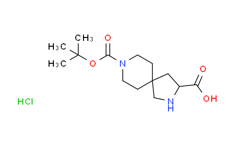 8-(tert-butoxycarbonyl)-2,8-diazaspiro[4.5]decane-3-carboxylic acid hydrochloride