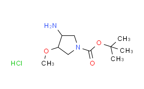 CAS No. 1965305-46-7, tert-butyl rac-(3R,4R)-3-amino-4-methoxy-1-pyrrolidinecarboxylate hydrochloride