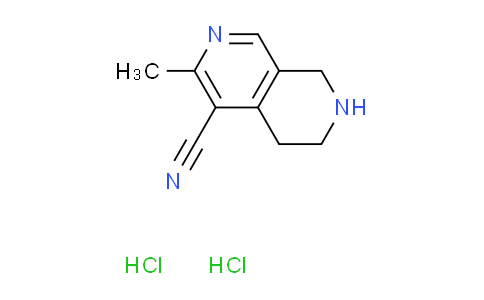 CAS No. 2169998-46-1, 3-methyl-5,6,7,8-tetrahydro-2,7-naphthyridine-4-carbonitrile dihydrochloride