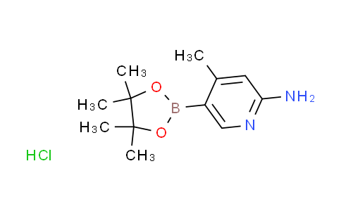 4-methyl-5-(4,4,5,5-tetramethyl-1,3,2-dioxaborolan-2-yl)-2-pyridinamine hydrochloride