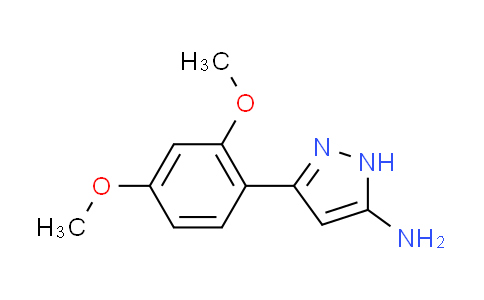 CAS No. 502132-61-8, 3-(2,4-dimethoxyphenyl)-1H-pyrazol-5-amine