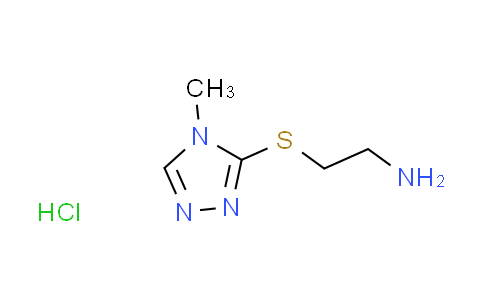 CAS No. 1559064-02-6, {2-[(4-methyl-4H-1,2,4-triazol-3-yl)thio]ethyl}amine hydrochloride