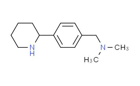 CAS No. 1177342-76-5, N,N-dimethyl-1-[4-(2-piperidinyl)phenyl]methanamine