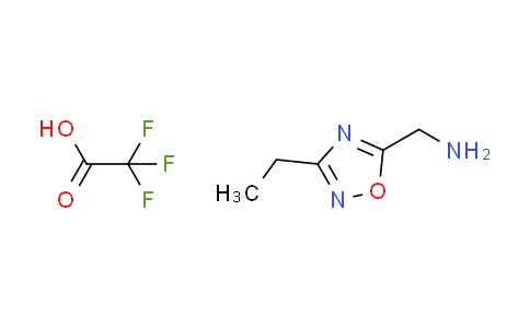 CAS No. 1559062-03-1, [(3-ethyl-1,2,4-oxadiazol-5-yl)methyl]amine trifluoroacetate