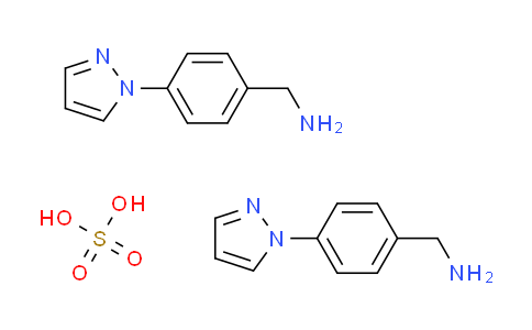 CAS No. 1158353-54-8, [4-(1H-pyrazol-1-yl)benzyl]amine sulfate (2:1)