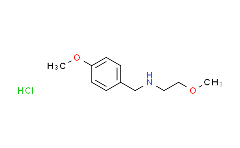 CAS No. 1052593-01-7, (4-methoxybenzyl)(2-methoxyethyl)amine hydrochloride
