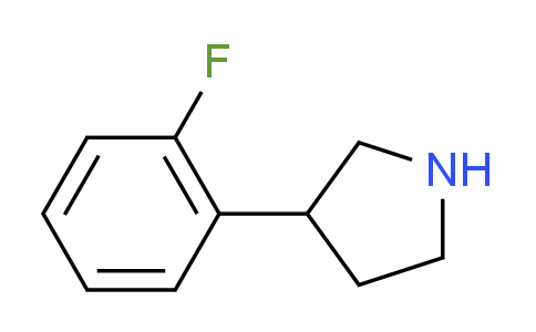 CAS No. 885277-79-2, 3-(2-fluorophenyl)pyrrolidine